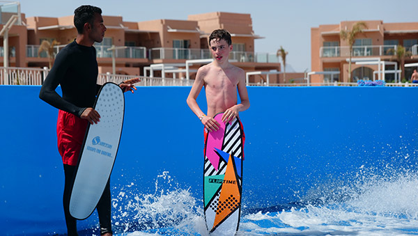 Surf simulator for hotels All Age Group Surf Experience