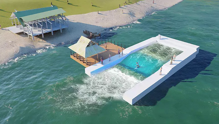 Floating Surf Pool for Water Parks
