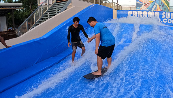 operation for surf simulator