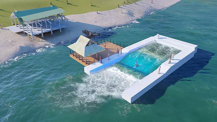 Floating Surf Pool for Water Parks